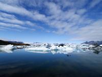 Wolkenformation über dem Jökulsárlón